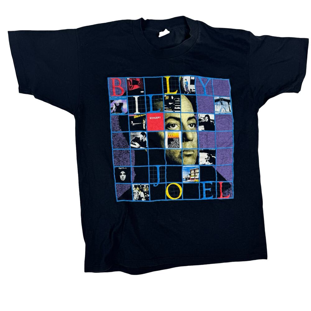 Vintage 1989 Billy Joel Storm Front Tour T-Shirt | Single Stitch | 80s Rock
